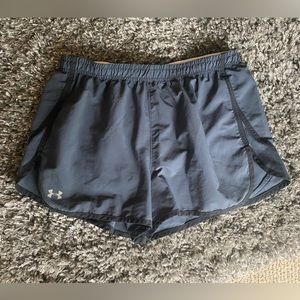 Grey Under Armour running shorts